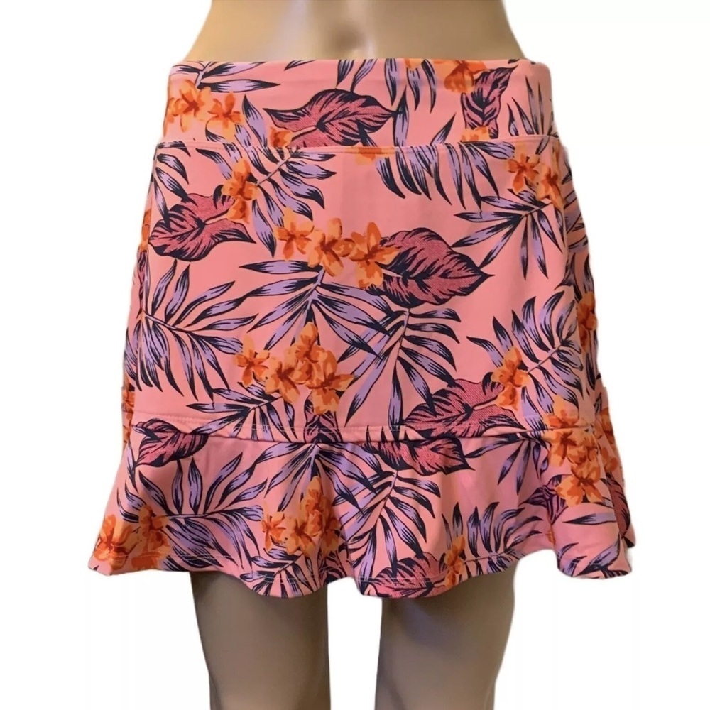 Tommy Bahama Golf Skort Women's Sizes L and XL Tropical Print UPF50 Stretch NWT